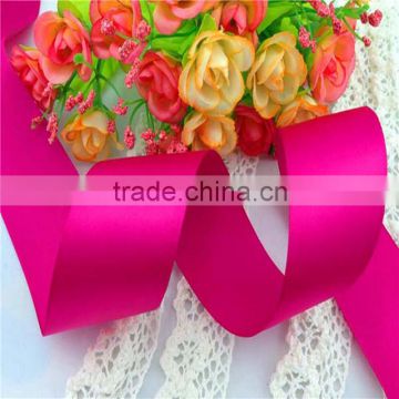 The holiday decoration multi color polyester ribbons, satin tape, cheap taffeta belt