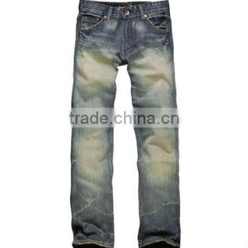 2014 fashion washed denim men brand jeans wholesale