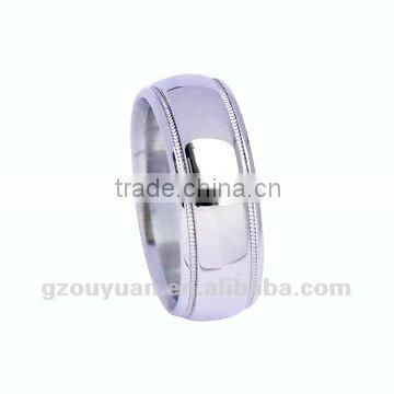 2012 Hot Sell Classic Titanium laser engraved ring
