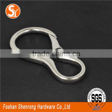 Wholesale stainless steel carabiner clip, customized stainless steel spring clip