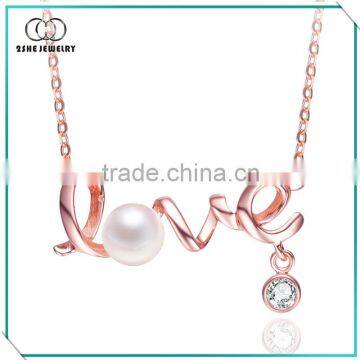 China Manufacturer 925 Silver Pearl Necklace