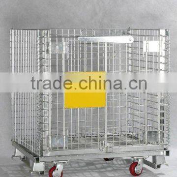 folding storage wire containers