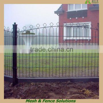 Factory Black Powder Coated Decorative Welded Arch Fencing Gate For Garden(arco fence)