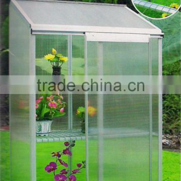plastic aluminum indoor decorative glass mini greenhouse