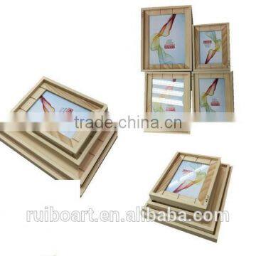 Natural pine wood photo frame