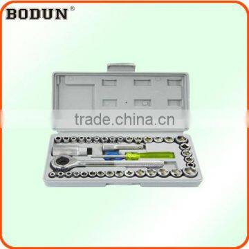 D6002-1 high quality TS-0711 40pcs Mini socket wrench/spanner set