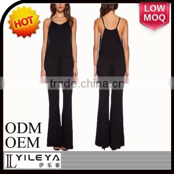 latest ladies casual black jumpsuits and one piece