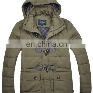 2015 lastest fashioncow buckle warm thick snow jacket
