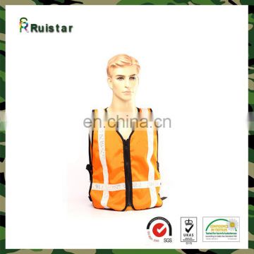 custom orange safety vest