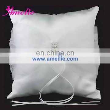 AW1401 Organza Fabric White Wedding Ring Pillow
