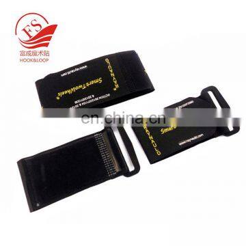 Manufacturer directly supply Anti-slip hook and loop straps with silicone backing