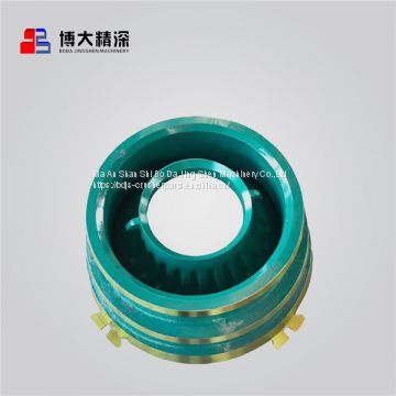 high manganese steel cone crusher wear parts concave bowl liner mantle for metso HP400 cone crusher