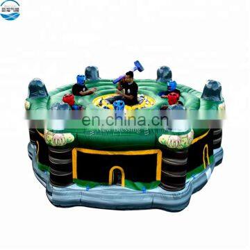 2018 factory high quality inflatable giant human whack a mole game, beat hamster game for sale NB003-19