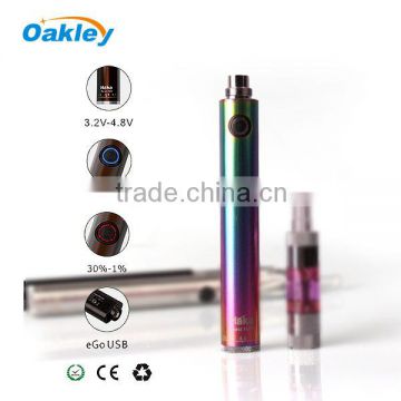 Oakley improved ego twist battery e cigarette battery,Haka twist battery Bottom twist 3.2v-4.8v