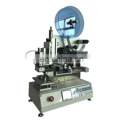 high accuracy semi automatic labeling machine for Electronic Parts / Crystal Head / plastic cap