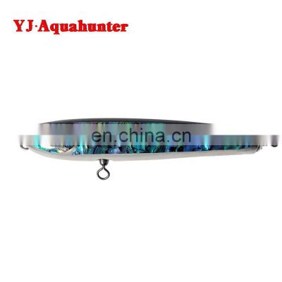 2021 new style custom  fishing lure floating hand made abalone shell fishing lure