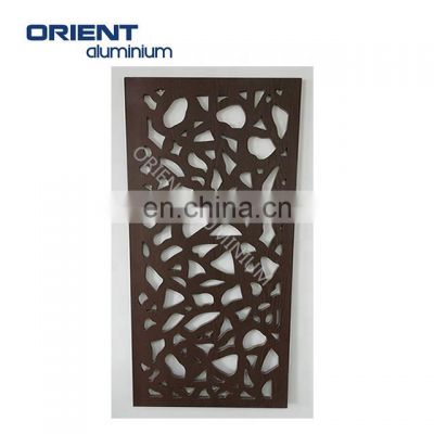 Customized patterns laser cut garden screen in PVC or aluminium materials