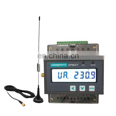 4G wireless communication DIN rail digital 3 phase solar iot power meter din switch