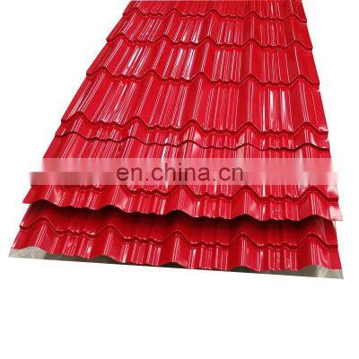 Water Wave Aluminum Color Coated Zinc Coated Prepainted Steel Roofing Sheet