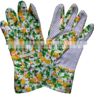 Beautiful Flower Printing Women Kids Gardening Gloves
