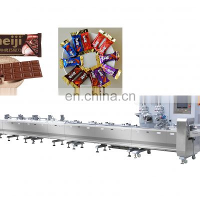 High Speed chocolate bar packaging machine pillow automatic packing machine