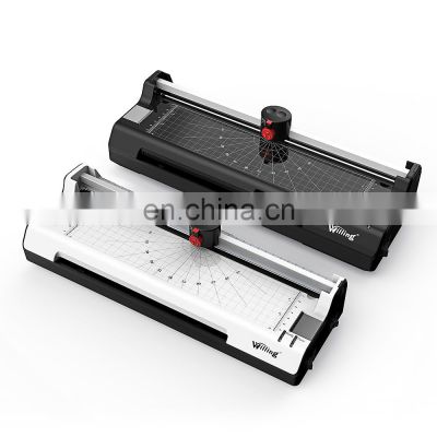 Mica Plate OEM A4 Hot and Cold Plastic Office Laminating Machine Manual Table Pouch Laminator  size 320 laminator
