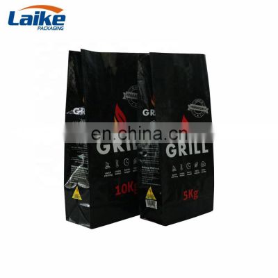 Paraguay grill charcoal bag 5kg 10kg ,pp woven packaging bag for charcoal