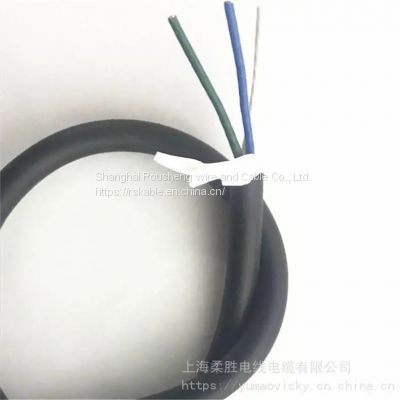 ROV unmanned ship cable high temperature and sea water corrosion resistance Teflon polyurethane underwater thruster three-core cable