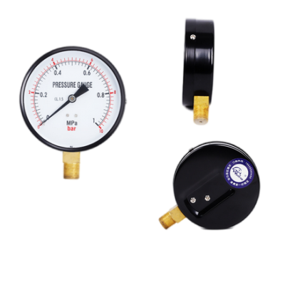 Ordinary pressure gauge Y100 upright radial thread vacuum brass low pressure water pressure air pressure oil pressure hydraulic pressure gauge