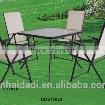 steel folding sling furniture set outdoor dining set garden set patio set