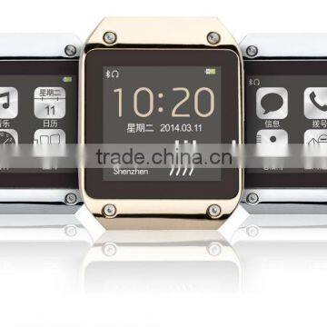 PW305 latest smart watch, Nano screen, sync Call,Massage,contacts,Social push,weather,Vibrate,metal watch with Bluetooth speaker