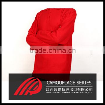 China factory OEM Service long Sleeve Plain Dyed Technics high quality polo shirt