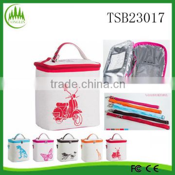 New Refrigerated Insulated Shoulder Cooler Bag School Tote Lunch Pinic Container Travel Cooler Box