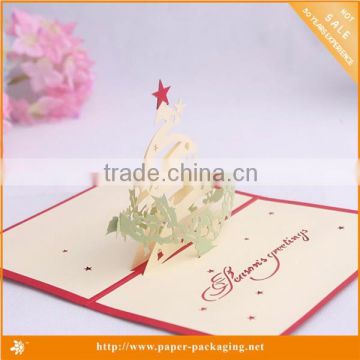 Popular factory price pop up card for christmas