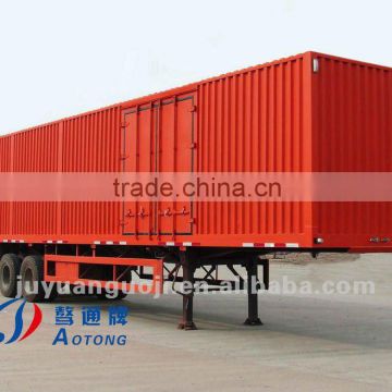 40 tons heavy duty 2 axles cargo box trailer