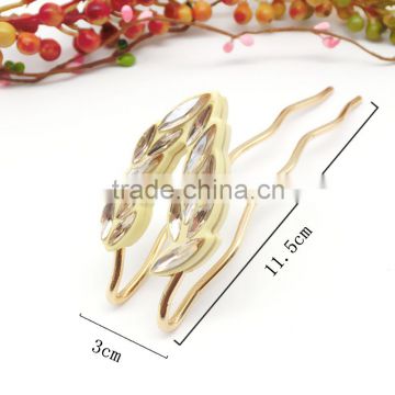 new style of wedding crystal metal hair comb wholesale