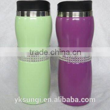 New design double wall stainless steel travel coffee cup