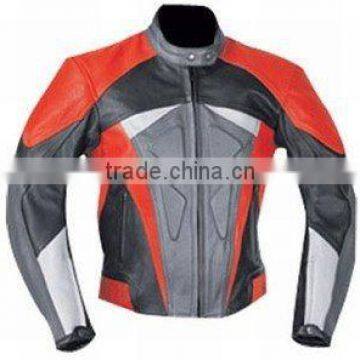 Leather Motorbike Racing Jacket