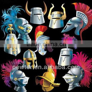 Antique Medieval Knight Armor And Helmets