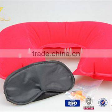 Eyemask pillow and earplug sleeping travel set/travel kit