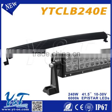 2015 latest 240w led light bar combo beam double row led extrusion Chinese design light bar mount