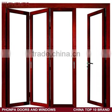 Cheap folding door,bi fold door,factory price aluminum door supplier