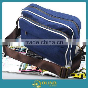 canvas pattern shoulder bag for men