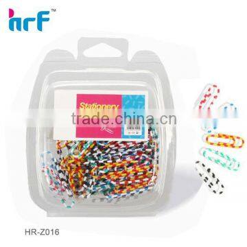 Colorful Plastic Coated Paper Clip Of Stationery