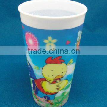 plastic 3d cup red mug cup 3d promotional for ads