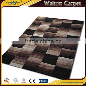 Plain machine woven fashion living room pp woven backing carpets and rugs