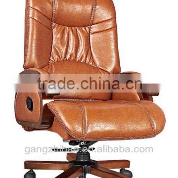 Classic executive leather wooden office chair china supplier AB-312