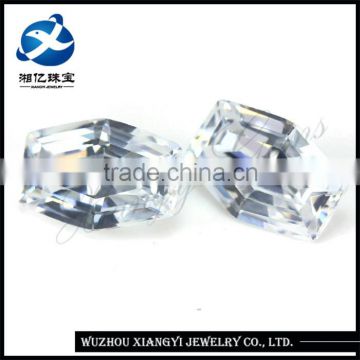 white bead fancy shape cz cubic zirconia stone for jewelry