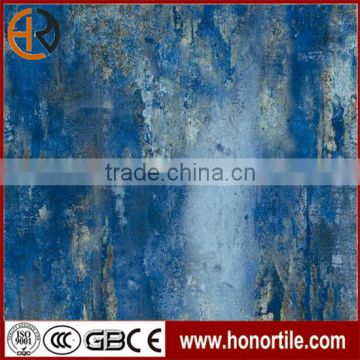 blue design glazed porcelain rustic tile 600*600