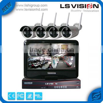 LS VISION China Supplier of Camera System 2.4 Ghz Wifi IP Camera Outdoor and Wireless NVR KIT Home Security System